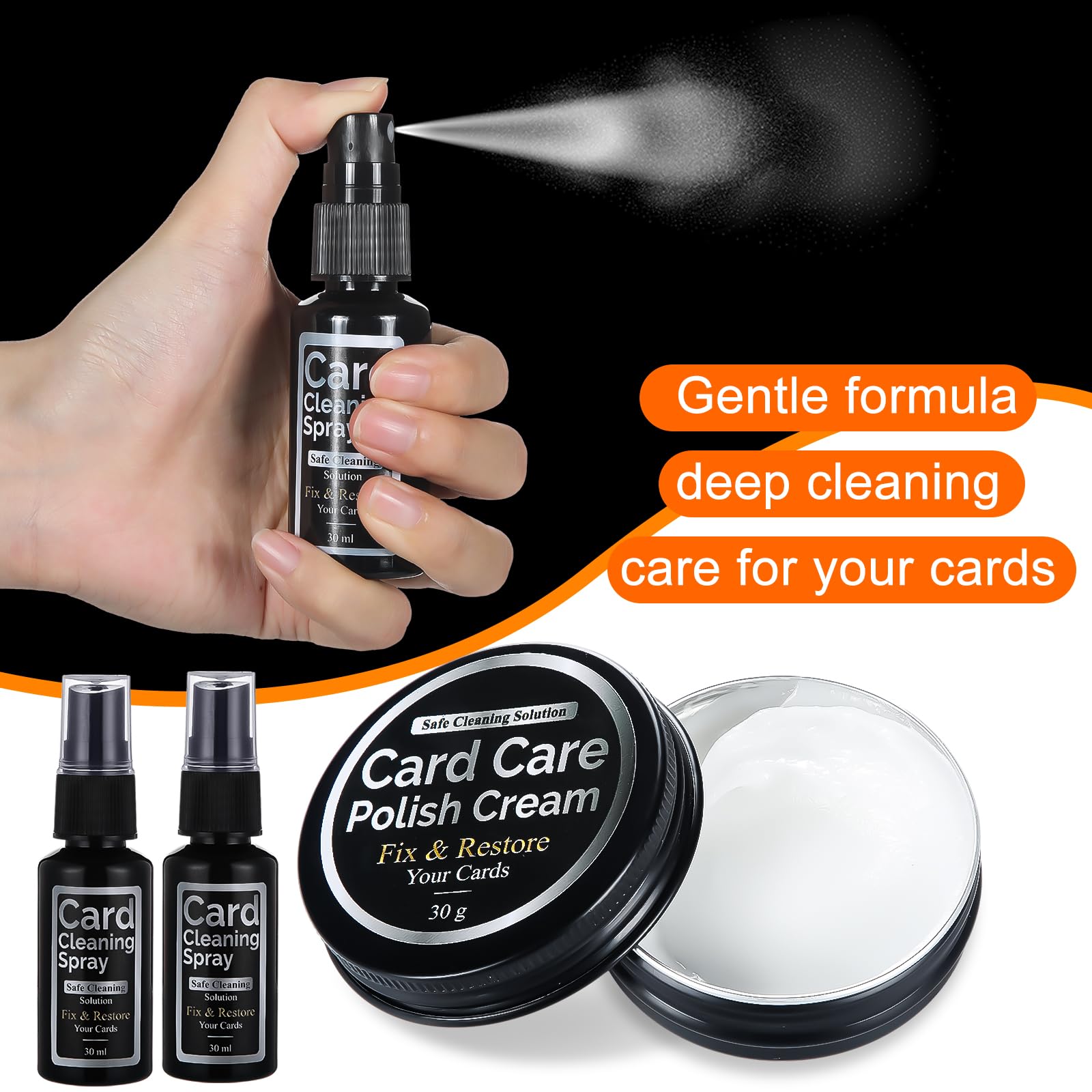 Amazon.com: Fiwochic Trading Card Cleaning Kit Card Flattening Kit